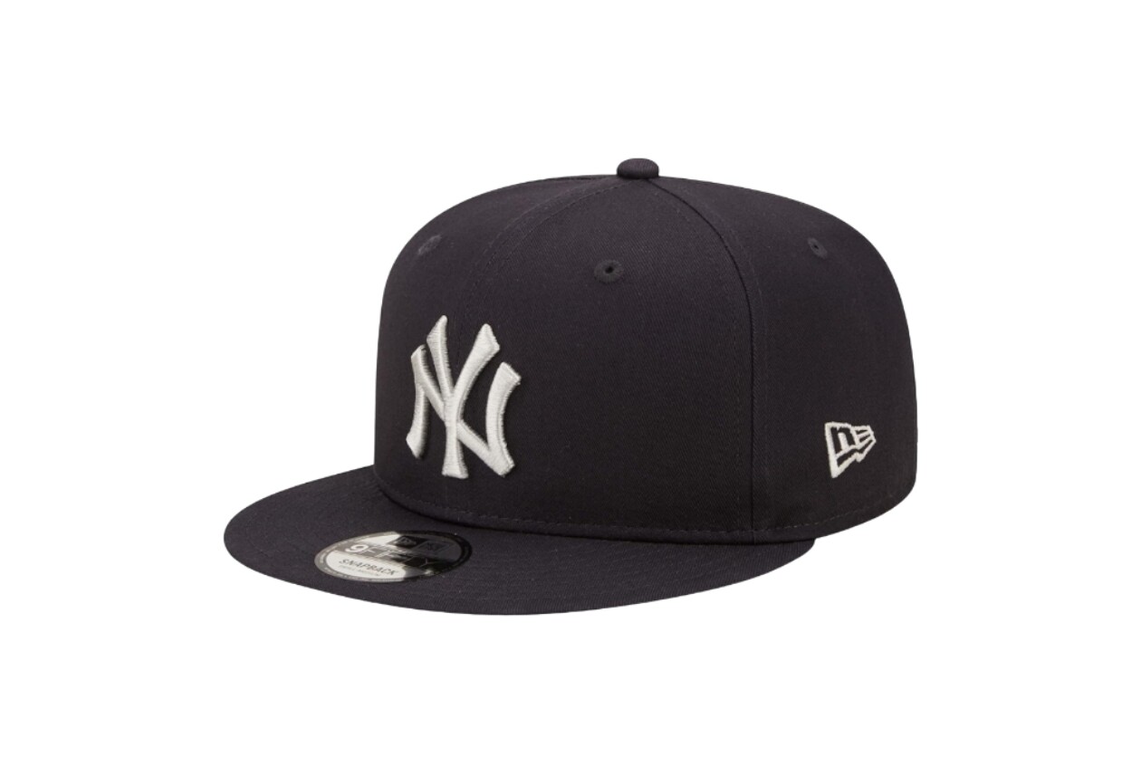 纽亦华New Era NY洋基队 银色logo经典系列 潮流遮阳平檐帽可调节