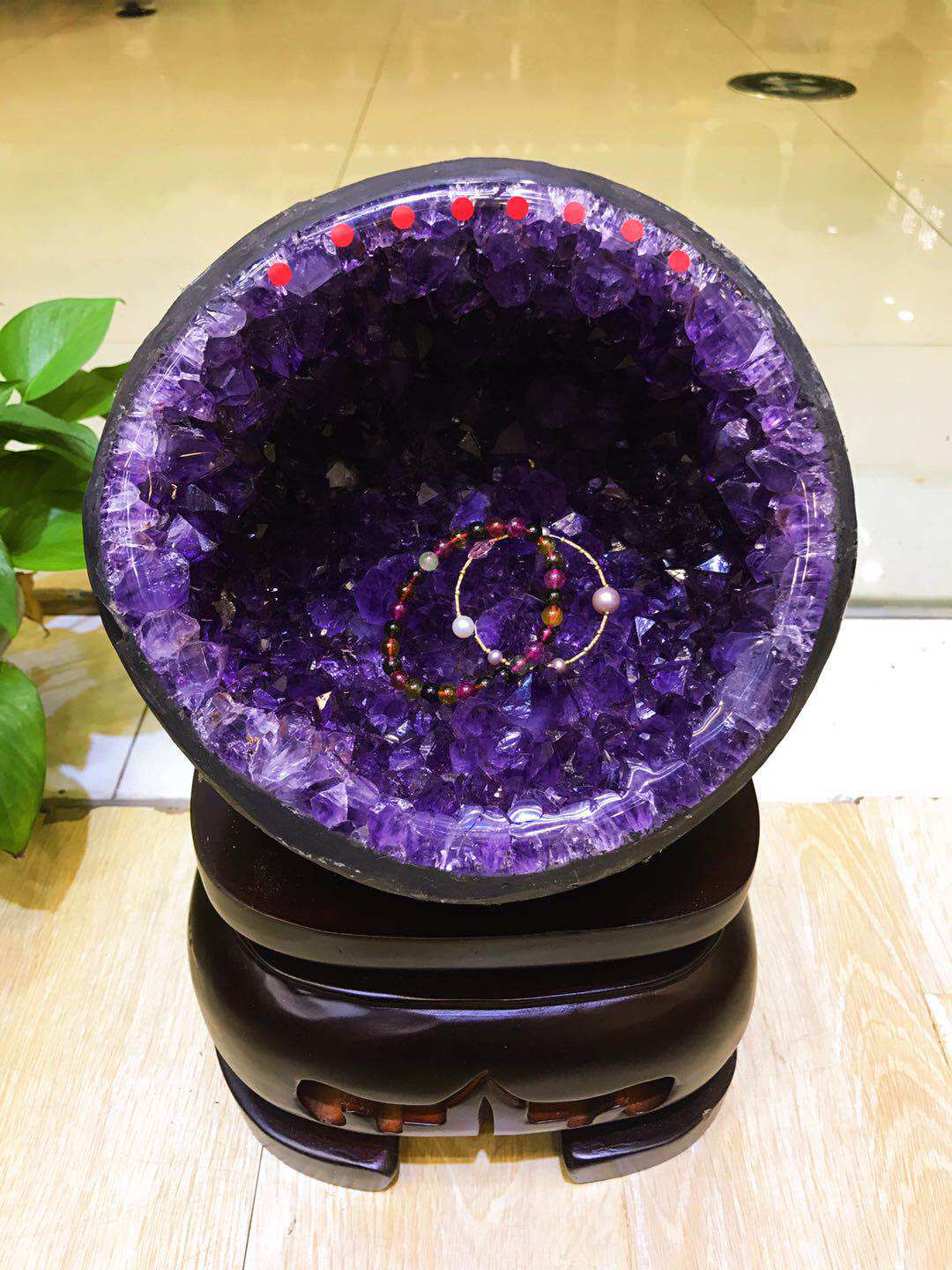 乌拉圭天然紫水晶簇洞摆件原矿石块小迷你水晶洞消磁摆件送礼