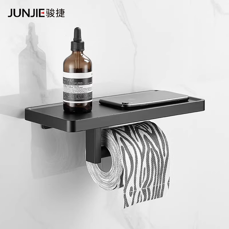 卫生间卷纸置物架304不锈钢免打孔厕所纸巾架酒店浴室壁挂厕纸架