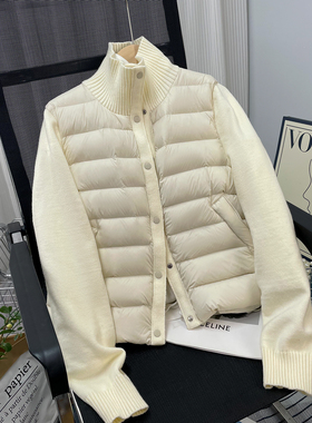 短款爆款轻薄羽绒服女冬季2025新款排骨时尚洋气90白鸭绒保暖外套