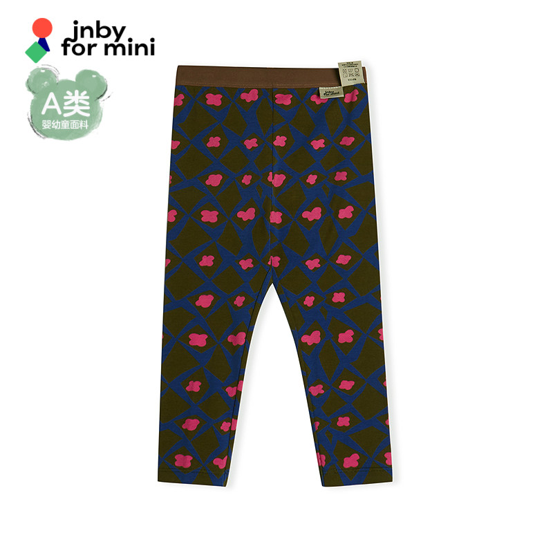 江南布衣婴童长款打底裤时尚花型束脚春女童婴儿jnbybyjnby
