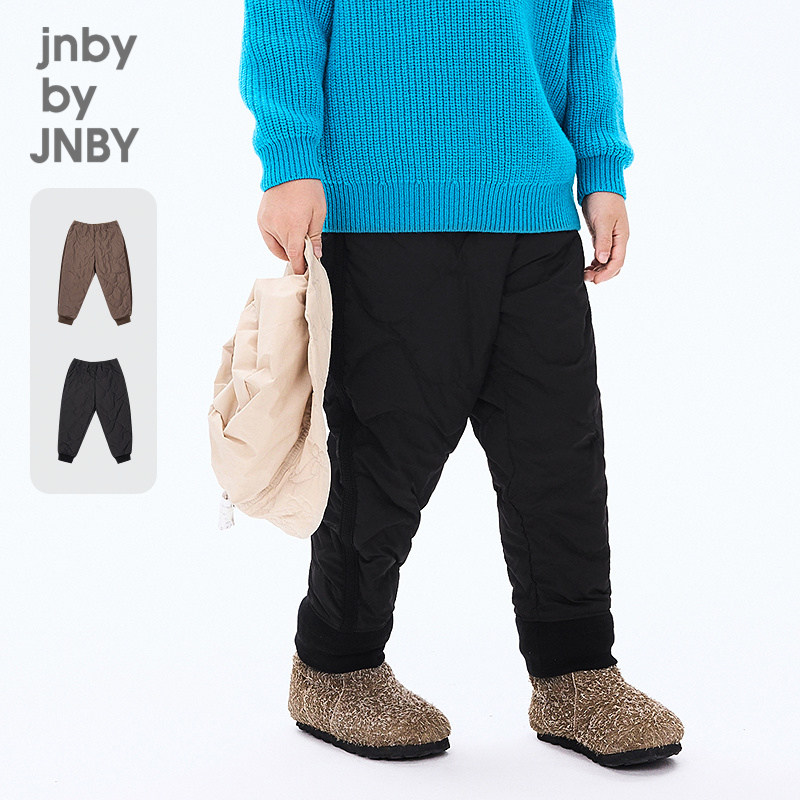 江南布衣童装休闲束脚裤羽绒长裤保暖舒适冬男女童儿童jnbybyjnby