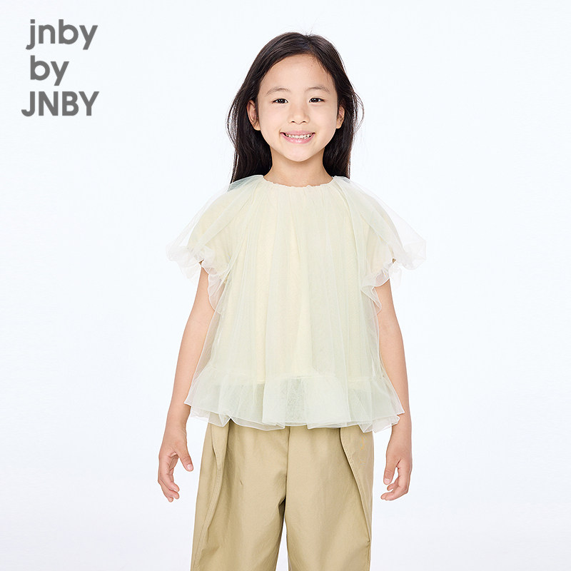 新款江南布衣童装短袖衬衫A型宽松25秋女童jnbybyjnby1