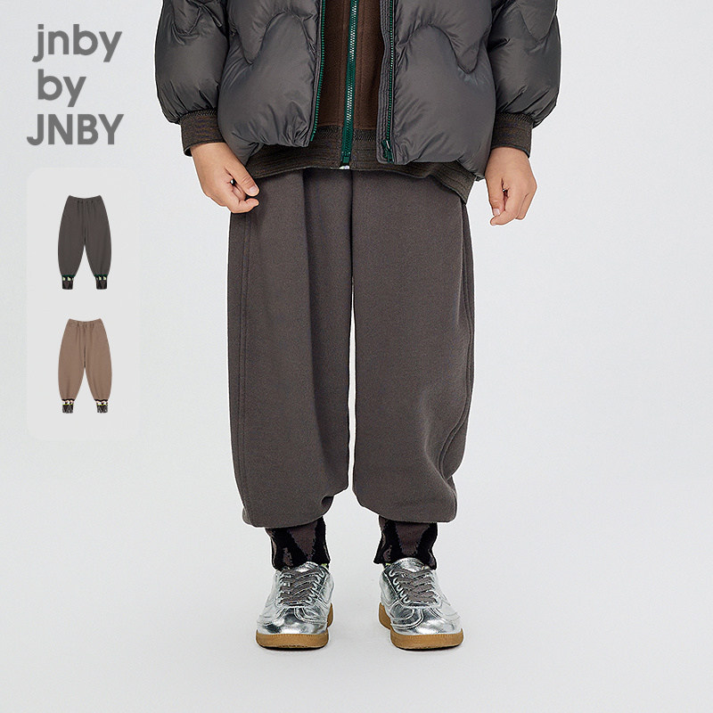 江南布衣童装棉毛圈布束脚弯刀裤长裤秋冬男女童儿童jnbybyjn