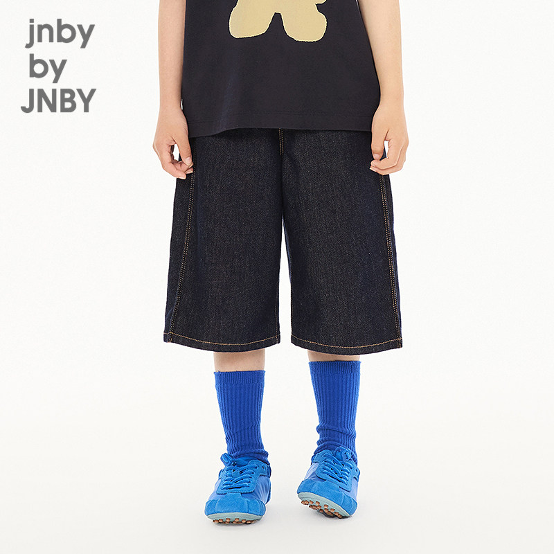 【季末折扣】江南布衣童装牛仔中裤直筒裤26秋男女童jnbybyjnby