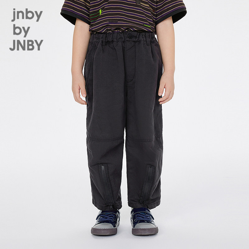 江南布衣童装九分裤可爱纯色棉麻休闲春男女童儿童jnbybyjnb