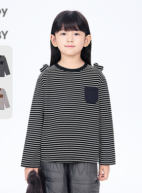 新款江南布衣童装长袖T恤H型宽松25秋男女童jnbybyjnby1P7110250