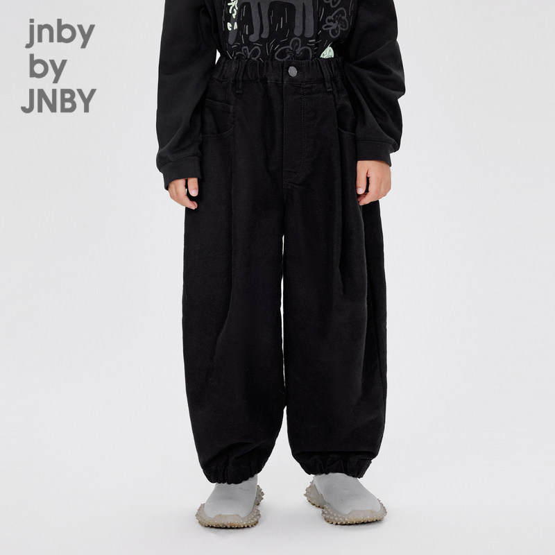 江南布衣童装棉斜纹束脚裤长裤可爱秋冬男女童儿童jnbybyjnb
