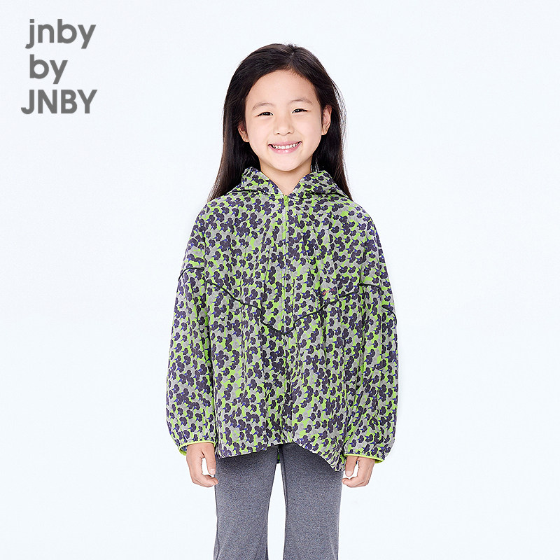 【运动系列】江南布衣童装宽松连帽夹克休闲户外男女童jnbybyjnby