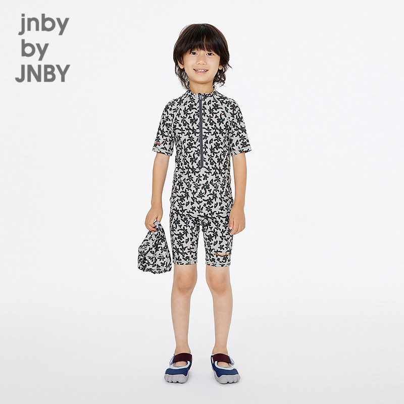 【运动系列】江南布衣童装泳装连体衣圆领两件套夏jnbybyjnb