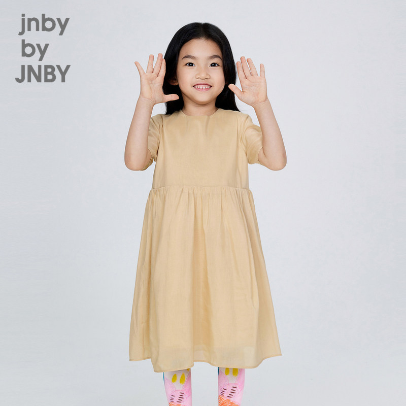 【轻礼服】江南布衣童装棉桑蚕丝中长款连衣裙女童儿童jnbybyj