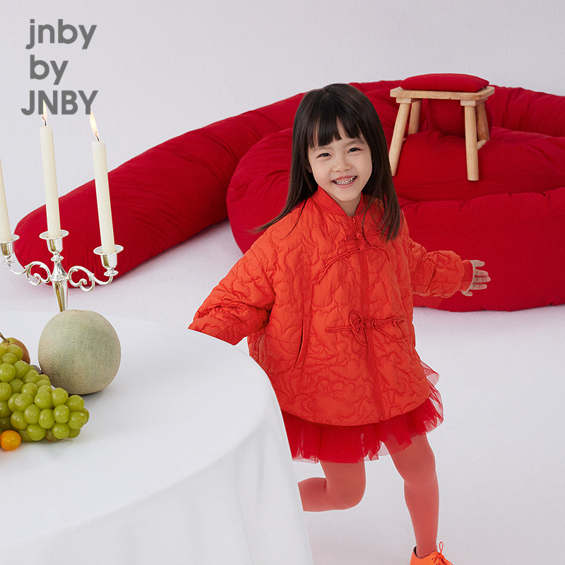 [新年系列]江南布衣童装短款羽绒服拜年春女童jnbybyjnby
