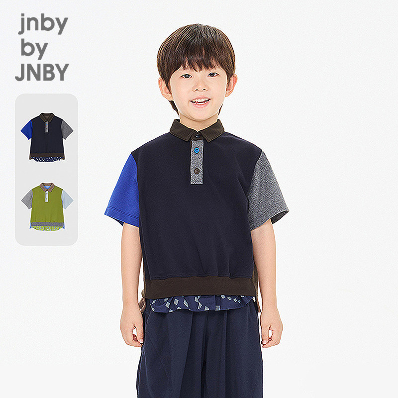 江南布衣童装短袖polo衫撞色拼接26夏男童jnbybyjnby1Q4111490