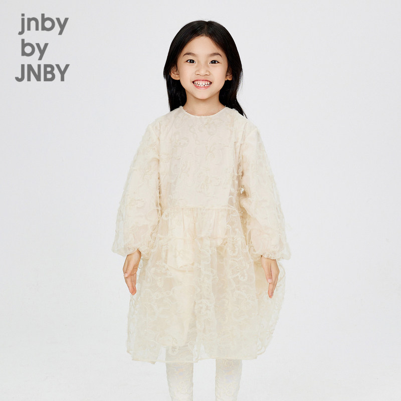 【轻礼服】江南布衣童装绣花中长款连衣裙秋冬女童儿童jnbybyj