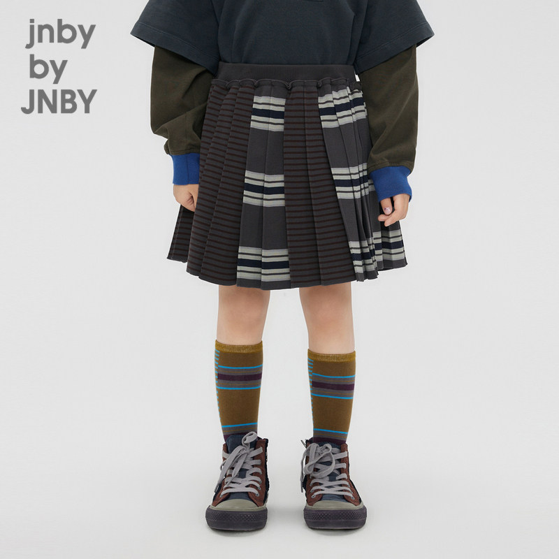 江南布衣童装秋百褶裙短裙A型干爽平整公主风女童儿童jnbybyj