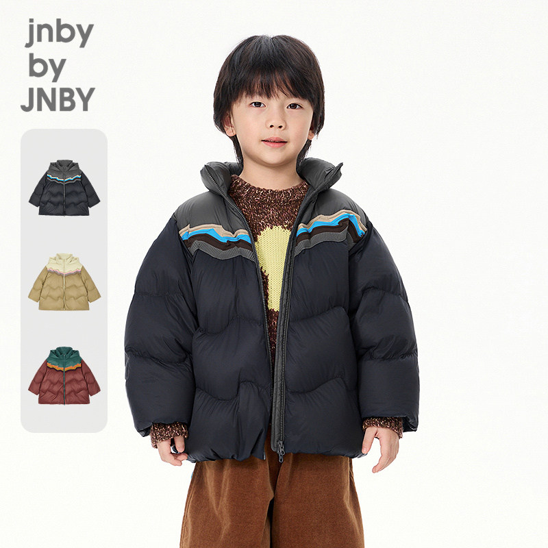 [秀场同款]江南布衣童装时尚休闲中长款羽绒服冬男女童jnbybyjnby