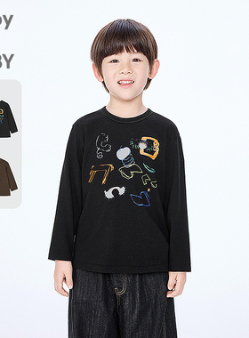 新款江南布衣童装长袖T恤H型宽松25冬男女童jnbybyjnby1PB110020