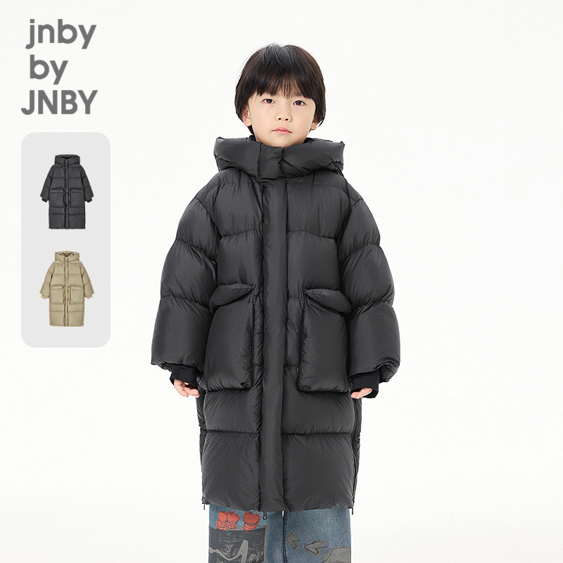 [极寒]江南布衣童装简约时尚羽绒服连帽休闲日常冬女童jnbybyjnby