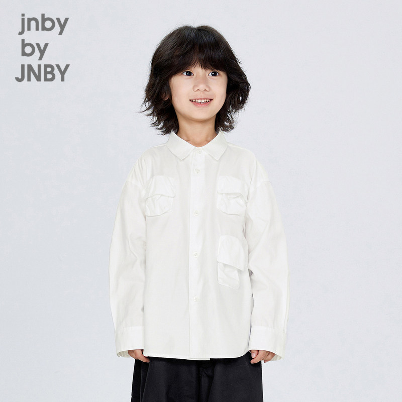 【轻礼服】江南布衣童装棉斜纹长袖衬衣秋冬男童儿童jnbybyjn