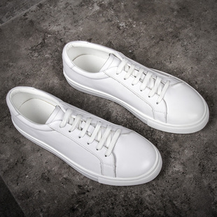 【英气十足】手工定制扁头common小白鞋男女情侣经典百搭休闲板鞋