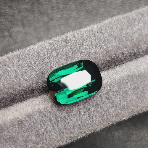 天然碧玺 蓝碧玺 绿碧玺蓝绿碧玺14.88克拉全净无暇晶体好颜色好