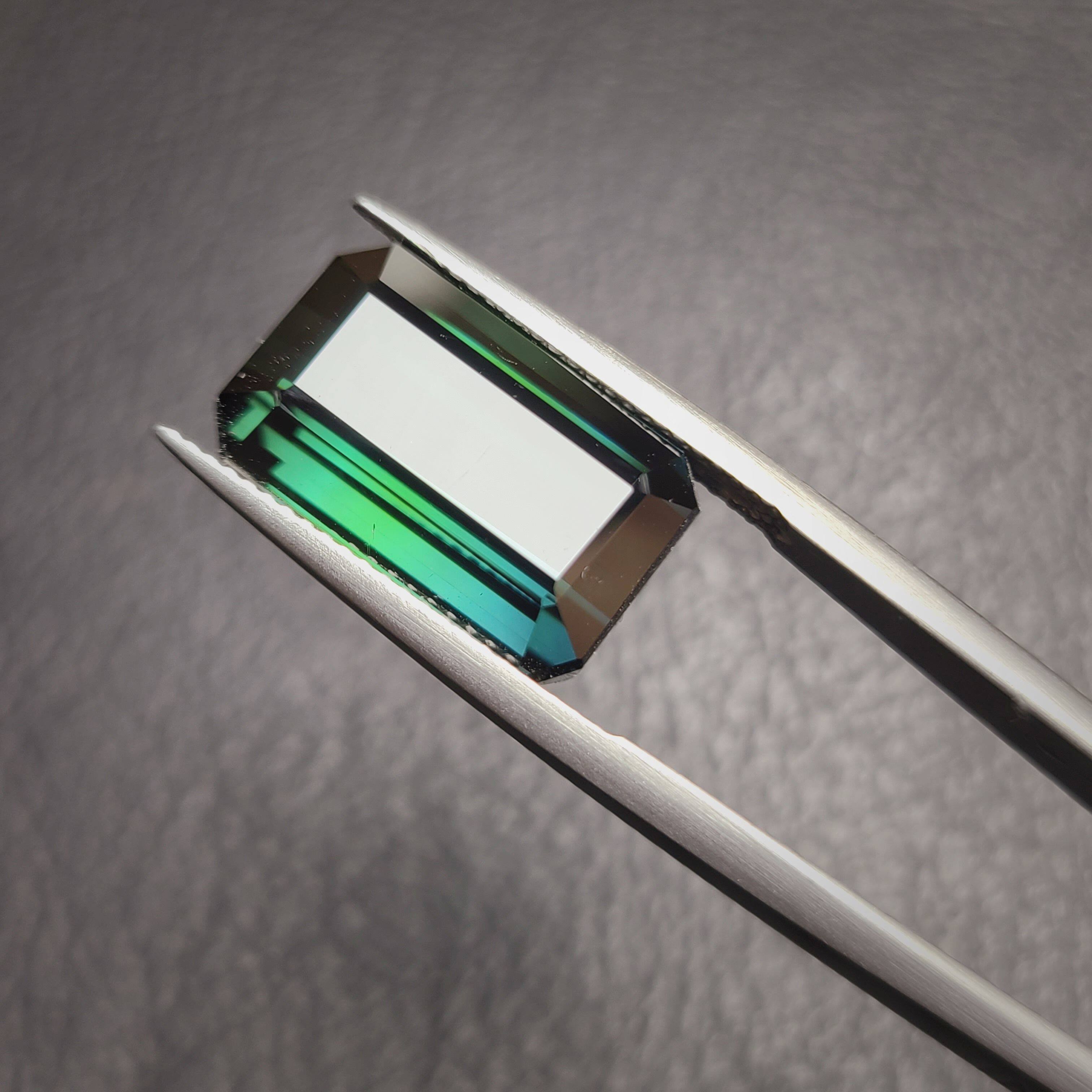 天然蓝碧玺13.5克拉戒面 方形拉贡碧玺裸石 老货 性价比高 天然