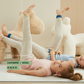 男童女童羊毛保暖裤 秋冬季 儿童棉裤 双层三层中大童青少年羊绒打底