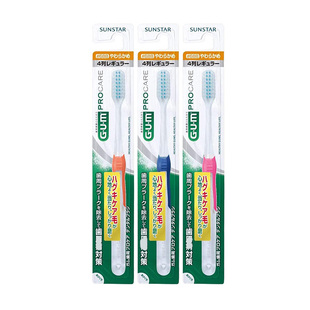 海淘 Sunstar GUM牙刷 纤细柔软刷毛 小刷头敏感牙龈适用6支/盒