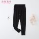 女 9分黑色弹力棉儿童紧身中国舞民舞形体舞蹈练功长裤 新款 舞蹈裤