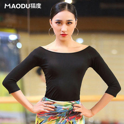 春夏新款拉丁舞上衣跳舞蹈中袖摩登成人女式服装练习功国标在类目 运动/瑜伽/健身/球迷用品, 舞蹈/健美操/体操, 拉丁舞, 拉丁舞上装中 - 来自Buy2taobao.com提供专业的淘宝代购服务