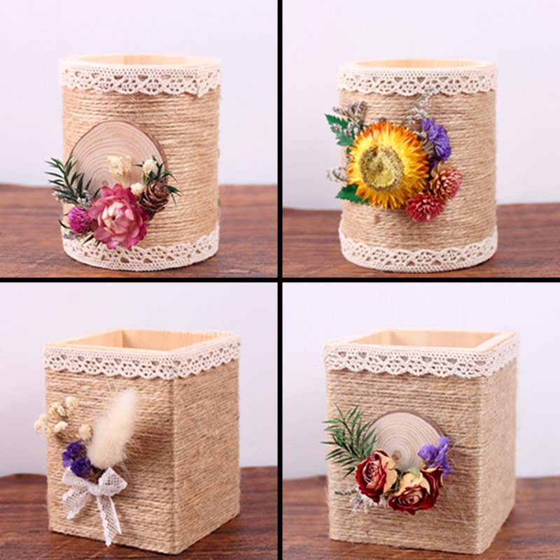 笔筒手工diy材料包制作桌面花收纳盒成人团建活动礼物五一劳动节