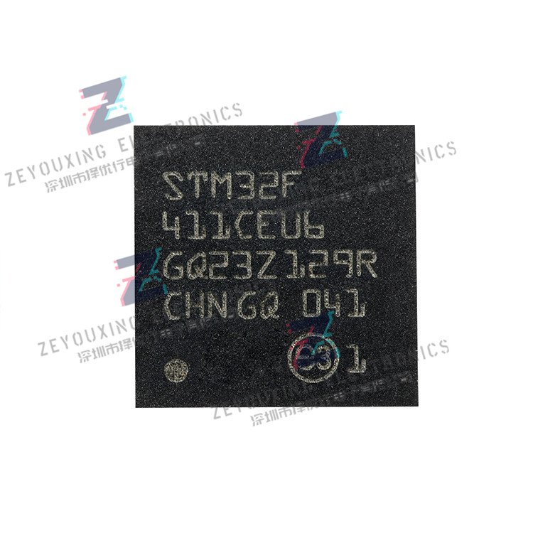 全新ST/意法STM32F411CEU6嵌入式微控制器32位 512kB 贴片QFN-48
