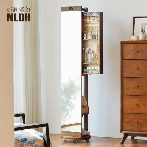 那澜多好可移动全身镜衣帽架