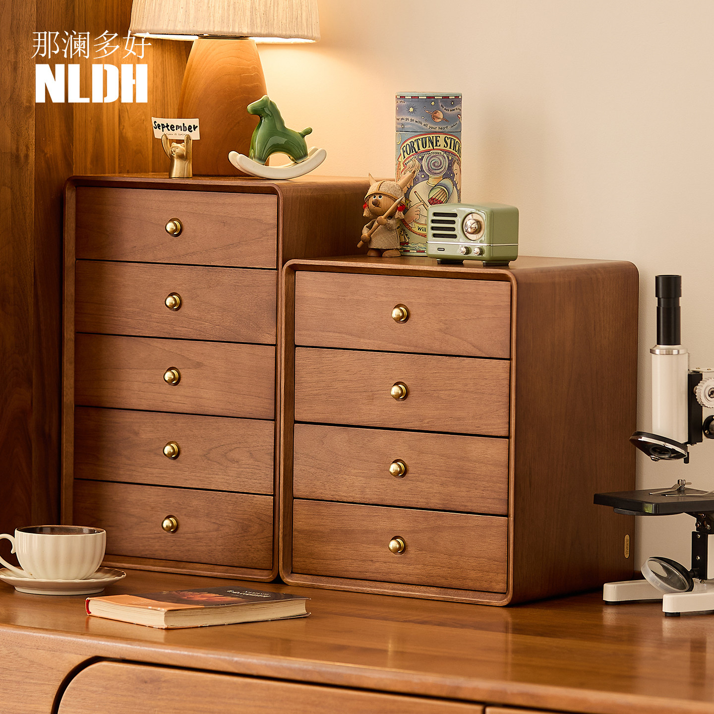 实木桌面盒子口红化妆品收纳盒小杂物抽屉分隔整理盒梳妆台置物架,收纳整理,桌面收纳盒,淘宝优惠券,粉丝福利购,淘宝优惠卷