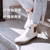 女时尚 橡胶鞋 款 短筒雨天外穿防水鞋 雨鞋 套女士雨鞋 韩版 防滑鞋