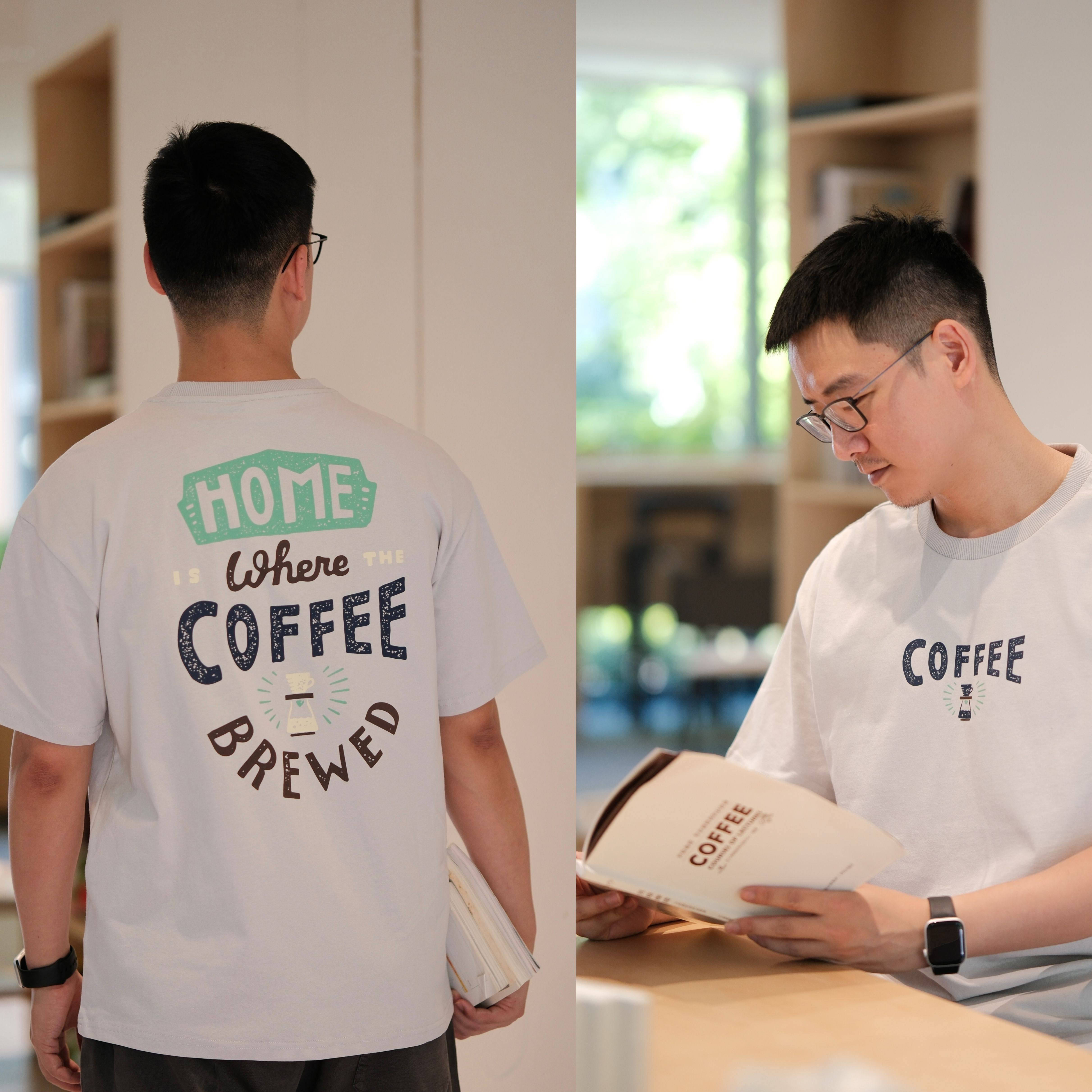 JacPick“COFFEE”纯棉轻薄短袖T恤·创意印花小众INS透气宽松潮