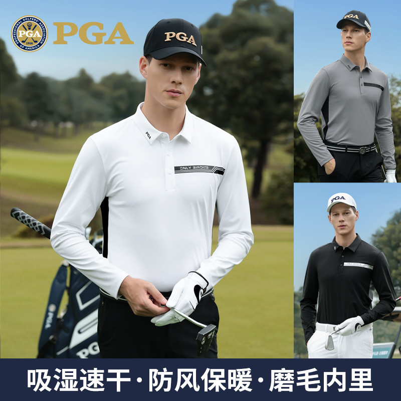 百年品牌美国PGA高尔夫长袖t恤