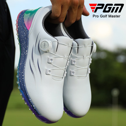 PGM 高尔夫鞋男款夏季运动鞋宽版减震旋钮鞋带透气防滑golf鞋