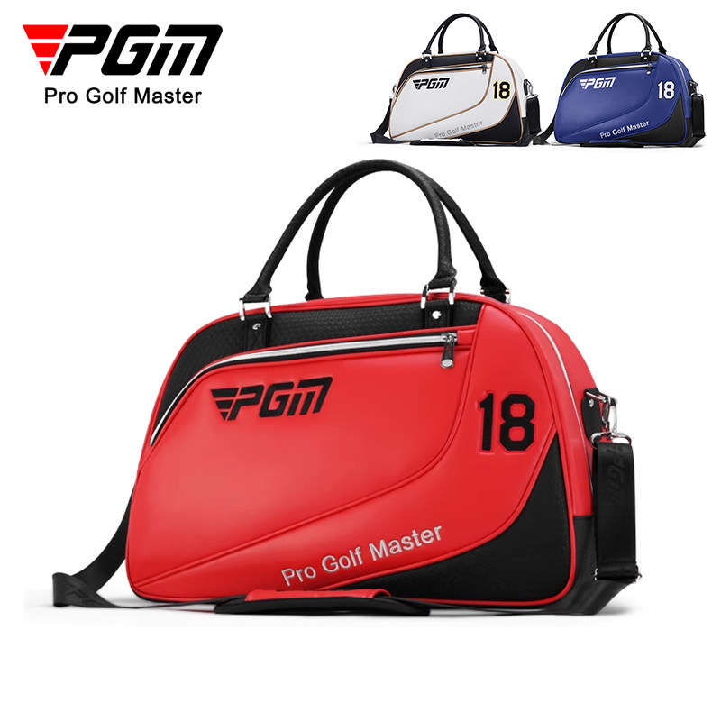PGM 高尔夫衣物包男士便携式衣服包超纤皮防水收纳袋轻便独立鞋包