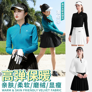 t恤运动衣服裙子套装 2025高尔夫女装 上衣长袖 polo衫 秋冬女士服装