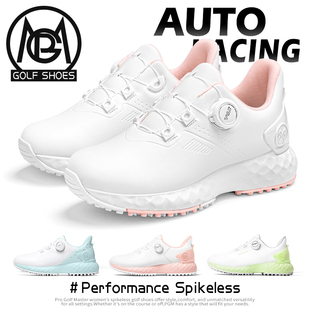 2025韩国新款 运动球鞋 高尔夫鞋 透气女款 子女防水女士增高女鞋 PGM