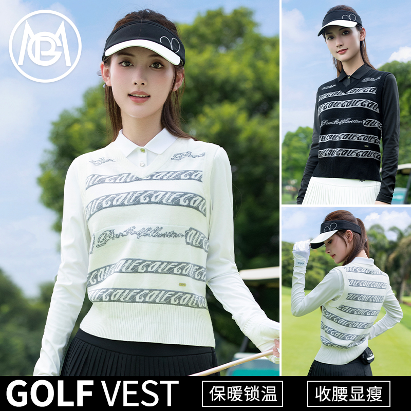 PGM高尔夫女装毛衣背心马甲外套