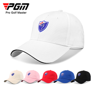 新升级 男女士款 高尔夫球帽 PGM 帽子纯棉透气有顶帽 休闲帽