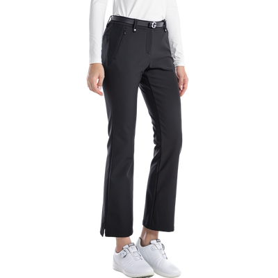 加绒加厚高尔夫女裤喇叭运动球裤