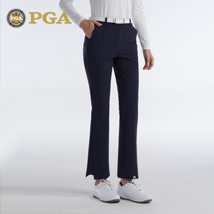 夏季 不规则裤 喇叭裤 服装 子女花瓣口袋长裤 脚女裤 美国PGA高尔夫裤