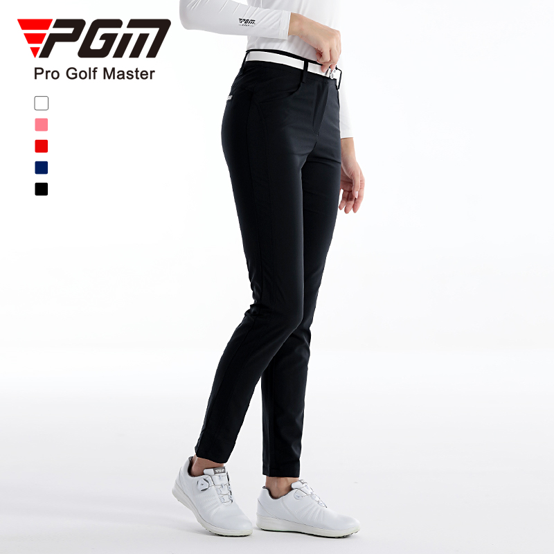 PGM 高尔夫服装女裤子运动长裤夏季薄款休闲速干透气修身显瘦女装