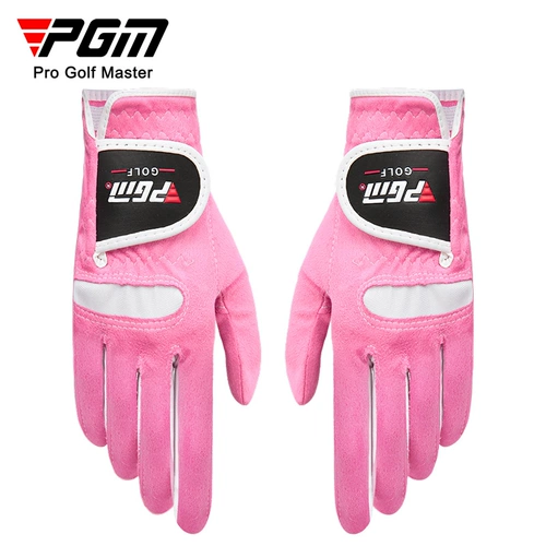 PGM Golf Gloves Женщины зимние холодные перчатки Super Fiber Cloth Golf Anti -Slip перчатка влево и правые руки влево и правые руки