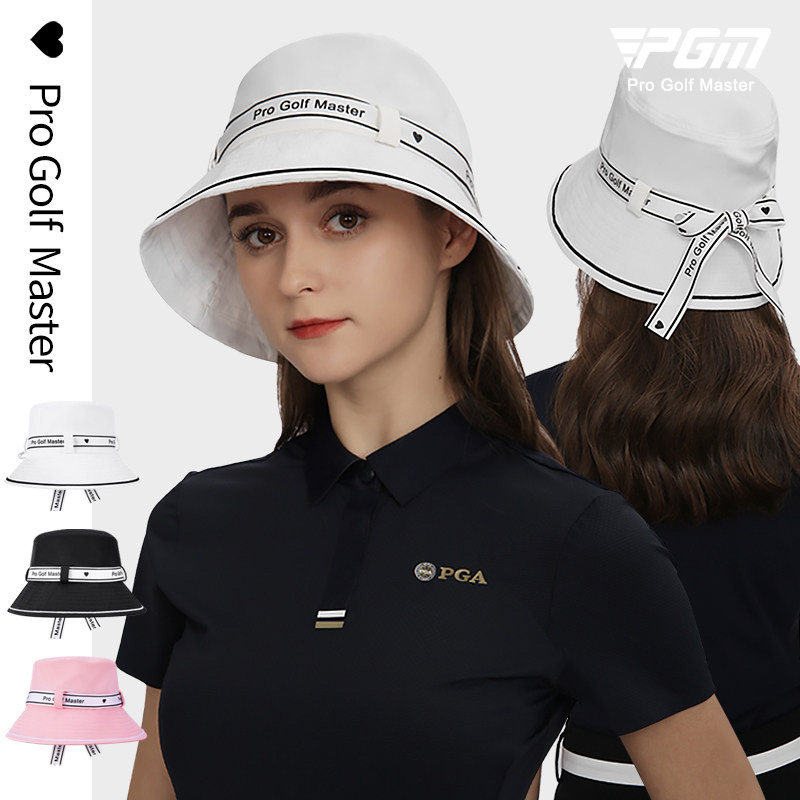 PGM 高尔夫帽子女夏季防晒帽女士渔夫帽女款遮阳球帽网球运动女帽