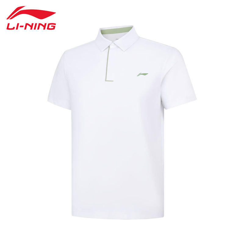 李宁男夏季短袖polo冰感速干T恤