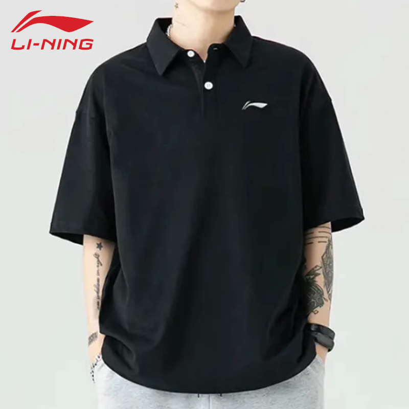 李宁POLO衫夏季男新款运动休闲
